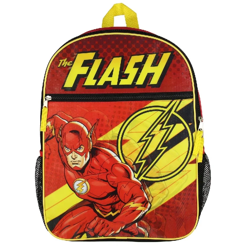 DC Comics The Flash 16" Flat front Backpack - One Size Fits Most