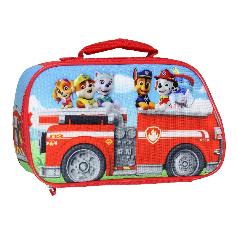 Paw Patrol Lunch Box Skye Chase Marshall Fire Engine Truck Kids Insulated Lunch Bag Lunch Tote - One Size Fits Most