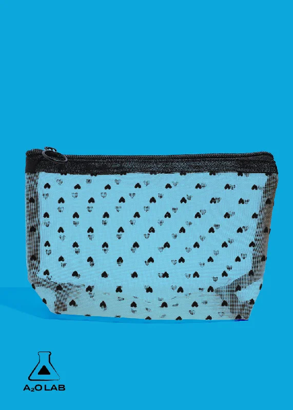 a2o Lab Makeup Pouch - Black Hearts