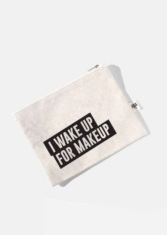 AOA Canvas Bag - I Wake Up For Makeup