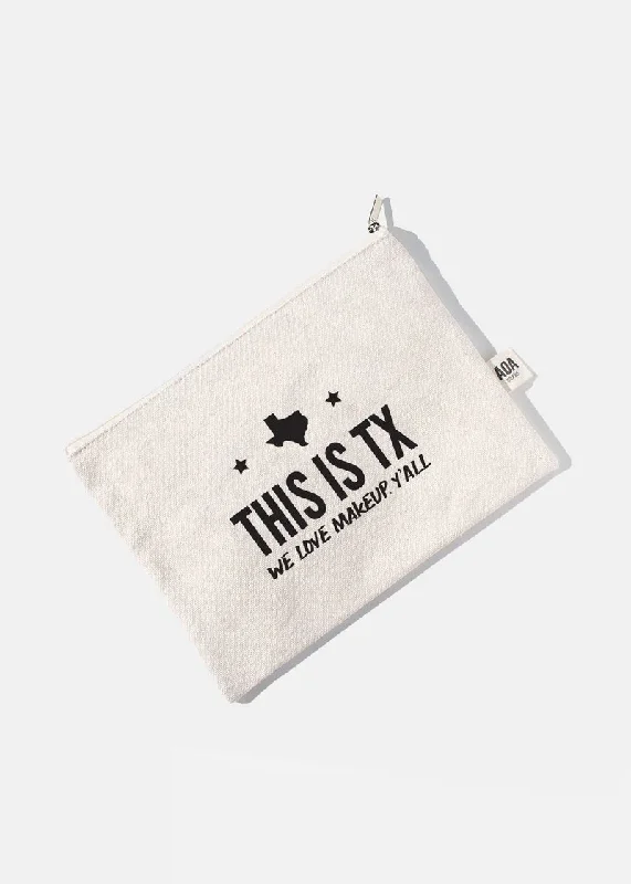 AOA Canvas Bag - This is TX. We Love Makeup, Y'all.