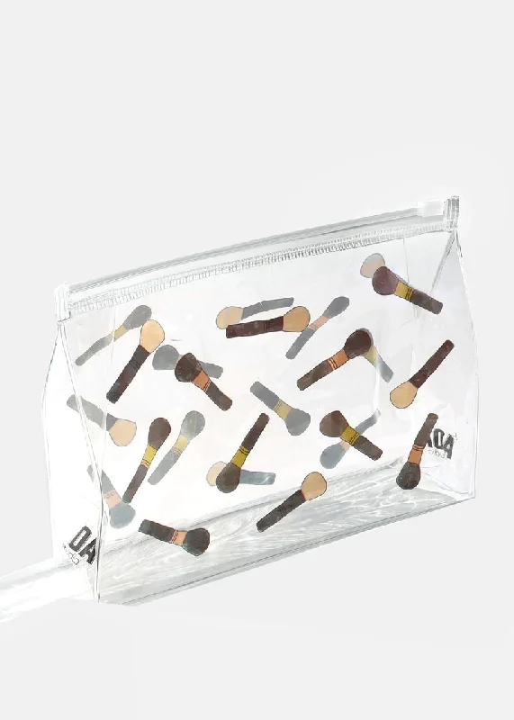 AOA Clear Makeup Pouch - Brushes