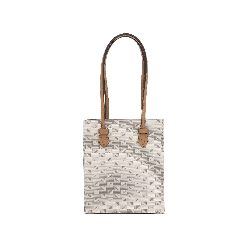 Geometric - Printed Tote Bag in Multicolor for a Contemporary and Trendy OutfitCannes Vertical Tote MM in Champagne