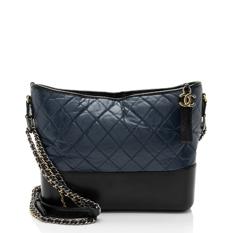 Chanel Aged Calfskin Gabrielle Medium Hobo