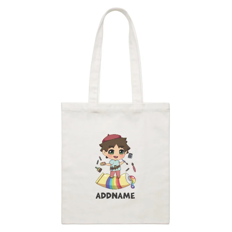 Children's Day Gift Series Artist Little Boy Addname  Canvas Bag