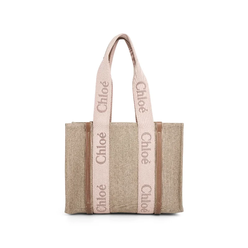 Women's Tote Bag with Magnetic Closure in Orange for Easy Access on the GoChloe Casual Style Plain Logo Totes in Blushy Beige