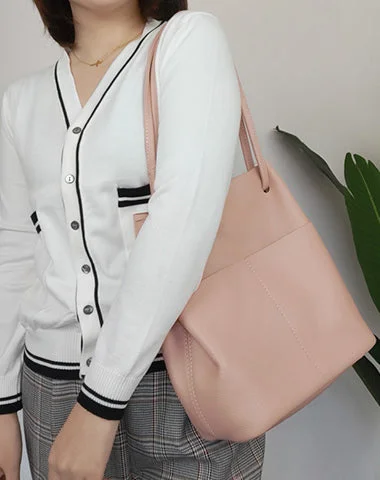 Geometric - Printed Tote Bag in Multicolor for a Contemporary and Trendy OutfitFashion Womens Pink Leather Tote Bag Vertical Silver Shoulder Tote Bag Bucket Tote For Women