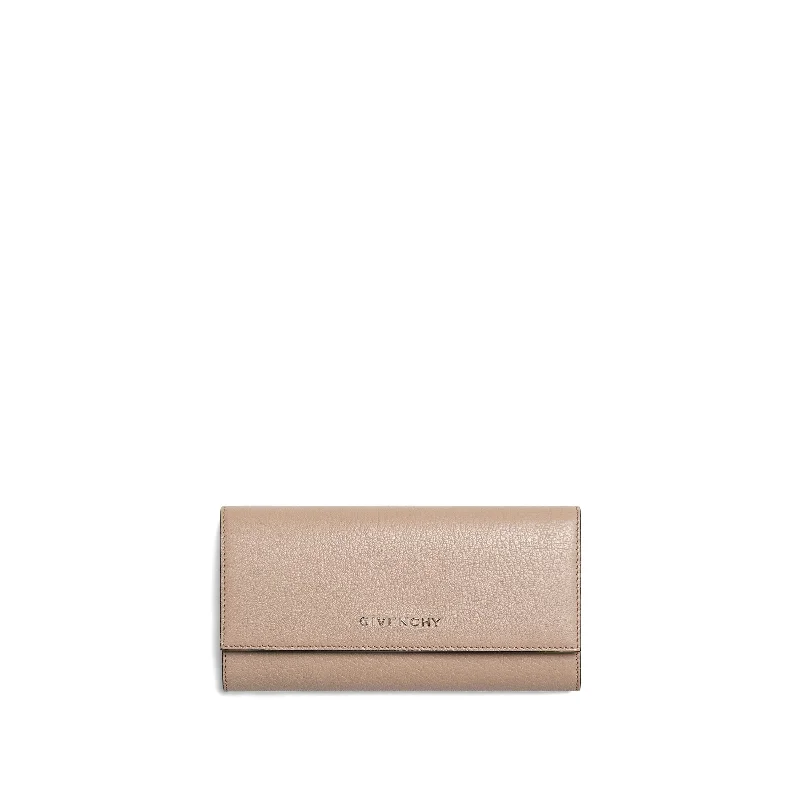 Pandora Tri Long Flap Wallet in Linen