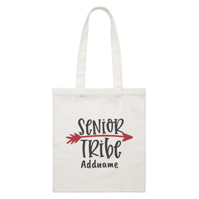 Graduation Series Senior Tribe White Canvas Bag