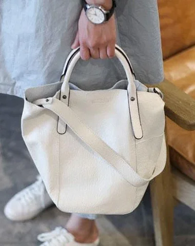 Quilted Tote Bag in Cream with Silver Hardware for a Classic and Sophisticated StyleFashion Womens White Leather Bucket Vertical Tote Bag Bucket Black Shoulder Bag Bucket Handbag Purse