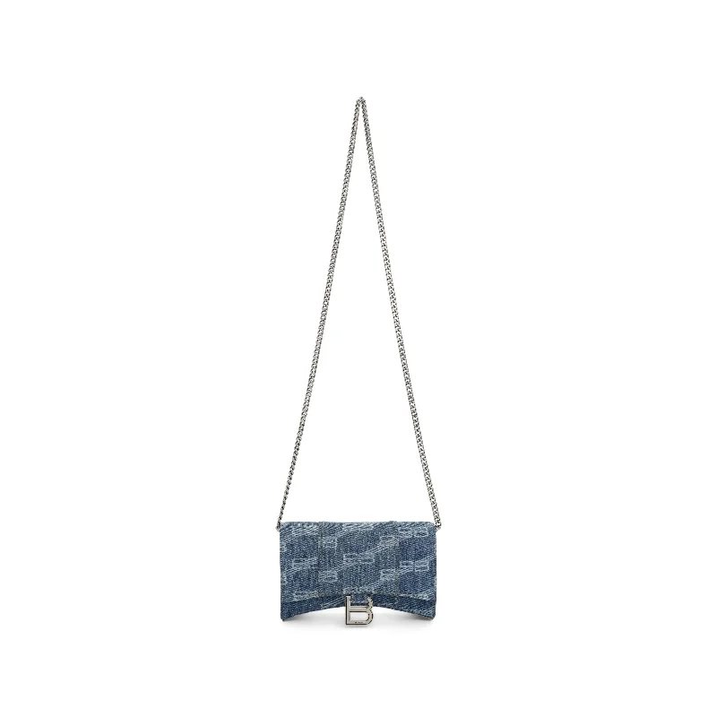 Hourglass Wallet On Chain in Blue