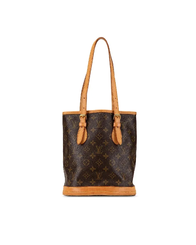 Women's Printed Tote Bag in Floral Patterns for a Spring - Themed Shopping TripLouis Vuitton Bucket GM Monogram Canvas Tote Bag Brown