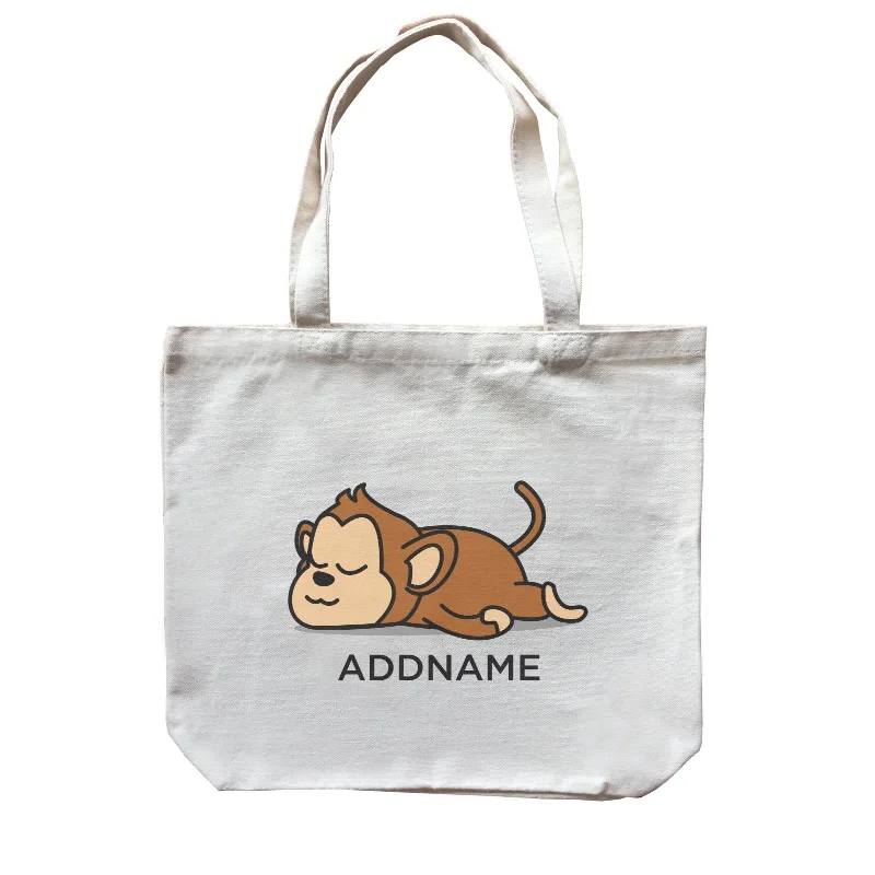 Lazy Monkey Addname Canvas Bag