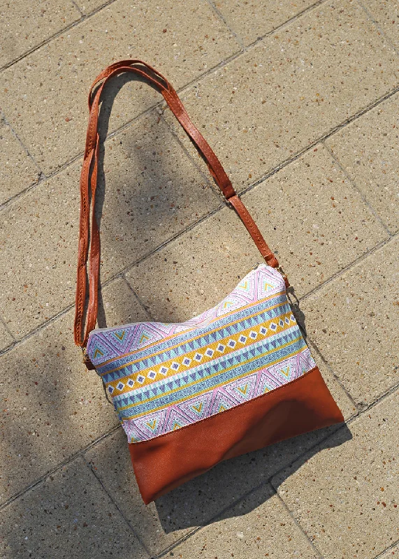 Geometric - Printed PVC Crossbody Bag in Multicolor for Trendy Street StyleLiana Crossbody Bag