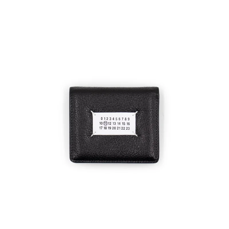 Logo Patch Bifold Wallet in Black