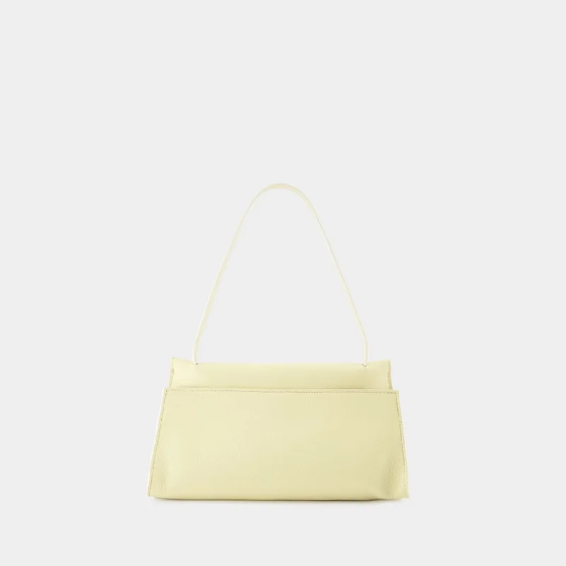 Long Papillon Hobo Bag - Elleme - Vanilla - Leather