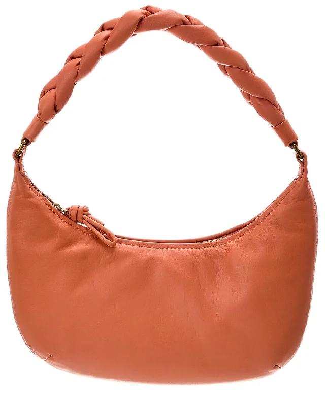 Madewell Soft Small Braided Leather Hobo Bag