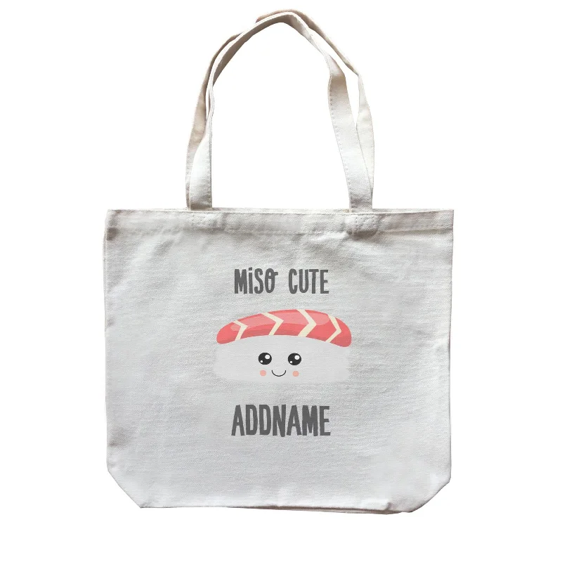 Miso Cute Tuna Sushi Addname Canvas Bag