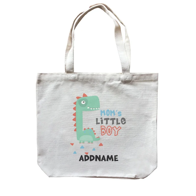 Mom's Little Boy Dinosaur Addname Bag Canvas Bag