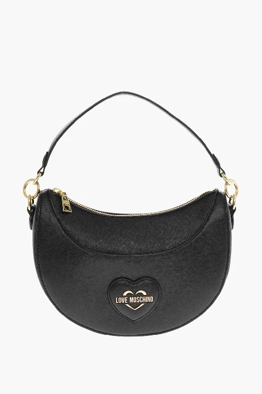 Moschino Love Saffiano Faux Leather Eco-Friendly Hobo Bag