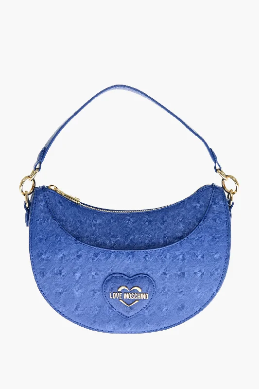 Moschino Love Saffiano Faux Leather Eco-Friendly Hobo Bag