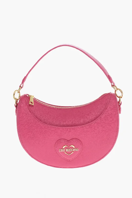 Moschino Love Saffiano Faux Leather Eco-Friendly Hobo Bag