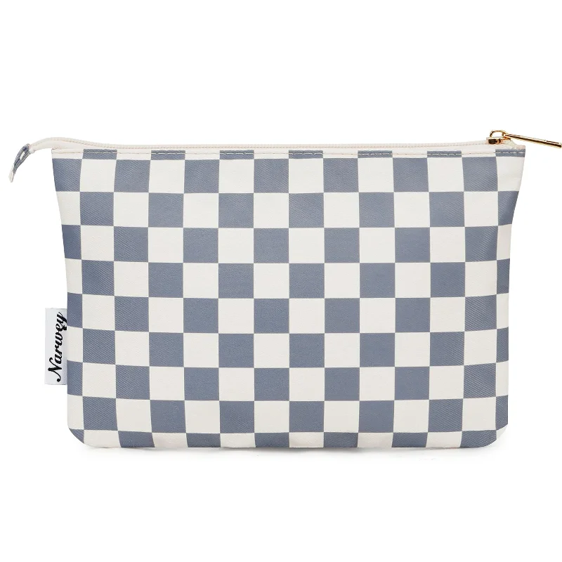 Grayish Blue Checkerboard