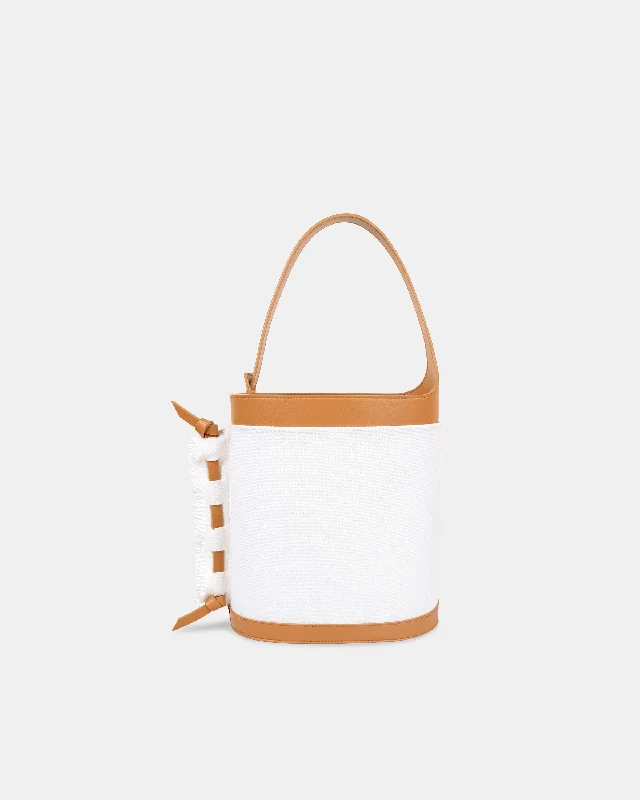 Women's Bucket Bag with Adjustable Shoulder Strap in Orange for Comfort on the GoNori Bucket – CARAMEL