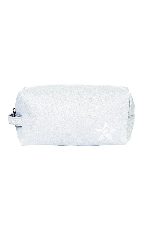 Opalescent Rebel Makeup Bag with White Zipper