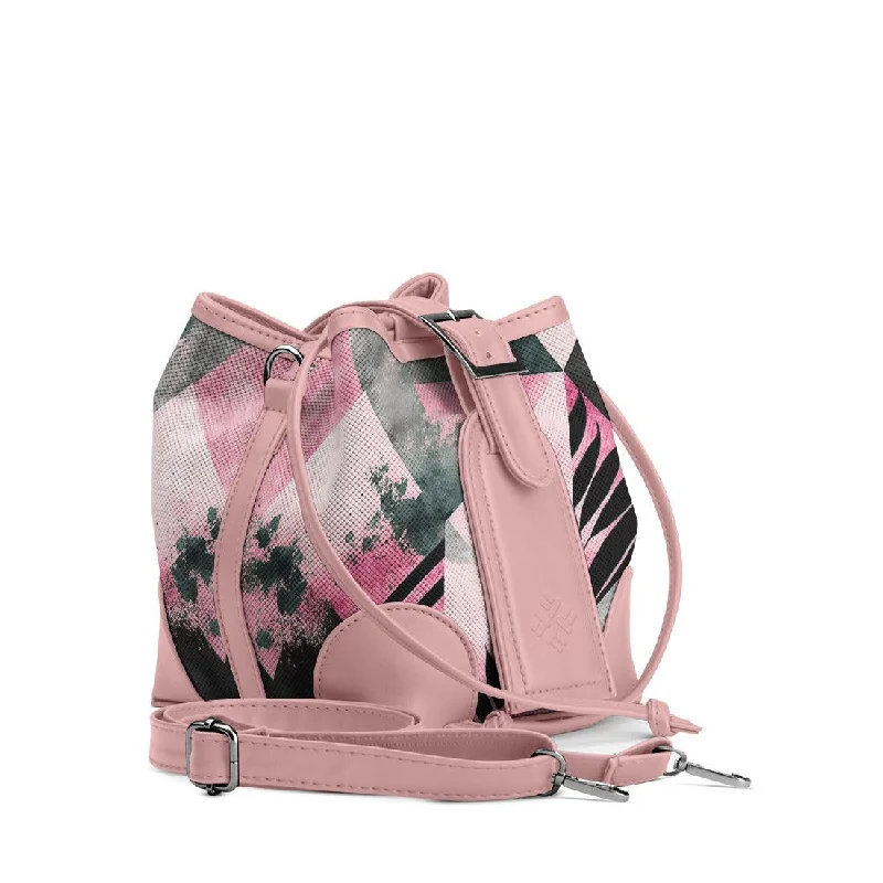 PVC Bucket Bag in Clear with Glitter Accents for a Fun and Edgy StyleRose Bucket Bags Patterns