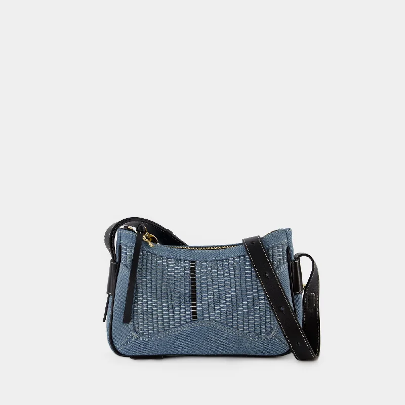 Women's Crossbody Bag with Multiple Compartments in Gray for Organized Daily UseHana Crossbody Bag - See By Chloé - Cotton - Denim