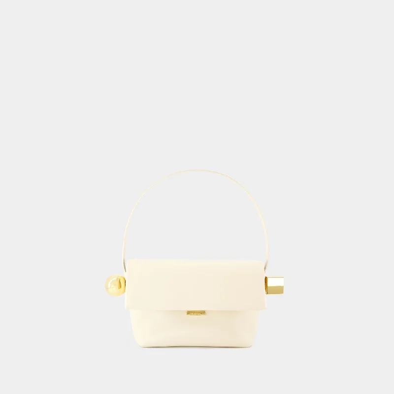 Le Rond Carre Bag - Jacquemus - Leather - Ivory