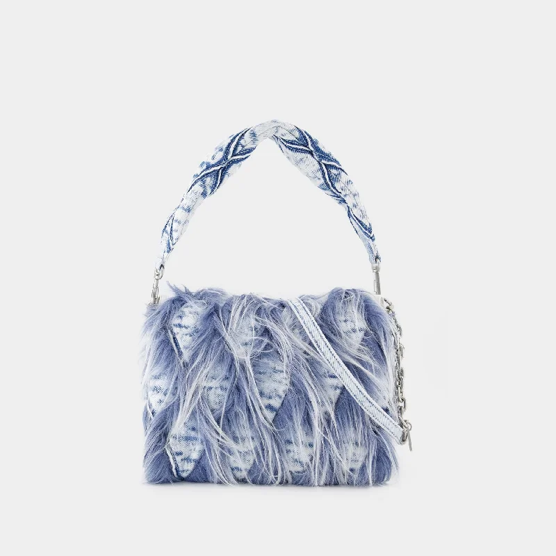 Charm-D Medium Shoulder Bag - DIESEL - Cotton - Blue