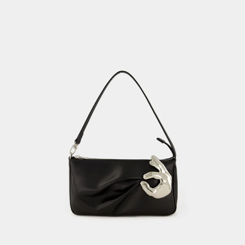 Emoji Ok Shoulder Bag - Coperni - Leather - Black