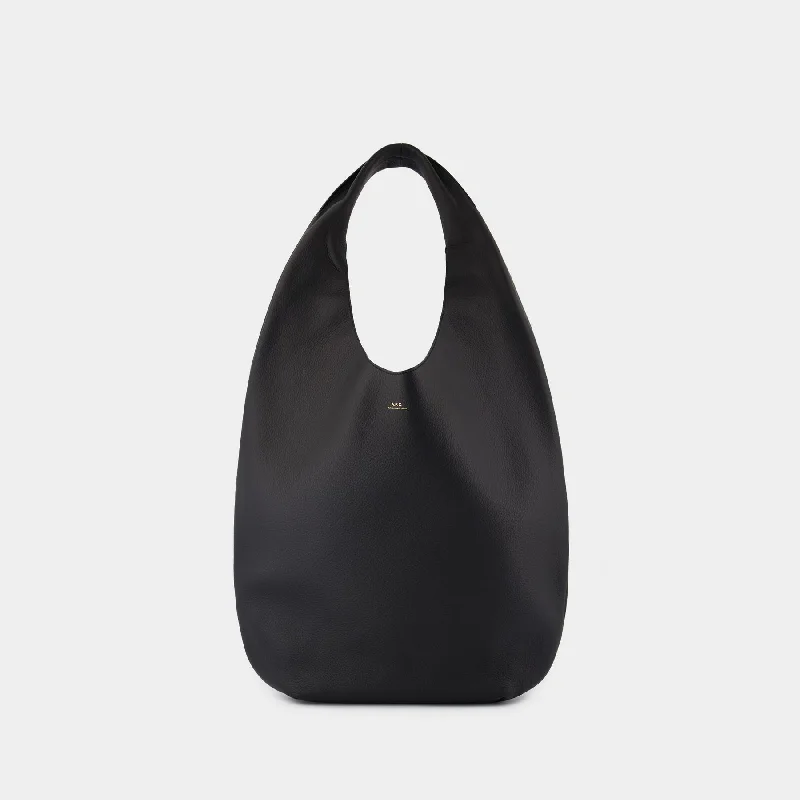 Le Neige Shoulder Bag - A.P.C. - Leather - Black