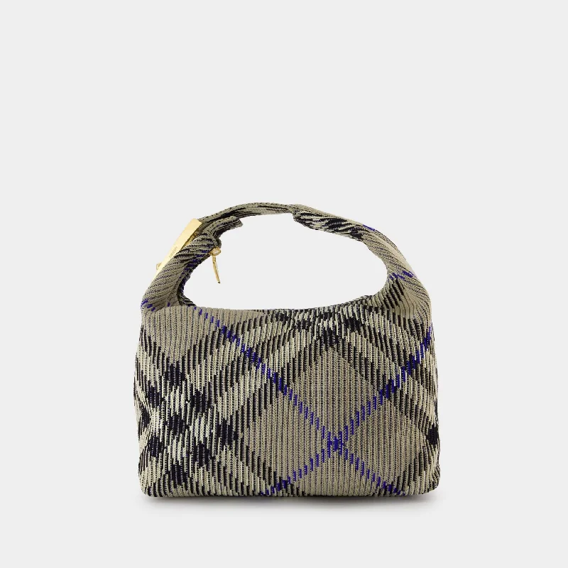 Medium Peg Shoulder Bag - Burberry - Nylon - Neutral