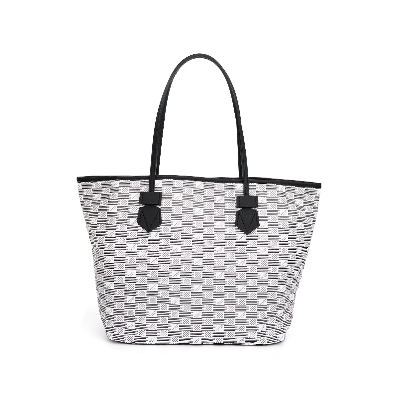 Large Capacity Genuine Leather Women's Tote Bag in Black for Work and CommutingSaint Tropez Tote Bag MM in White