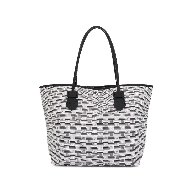 Women's Printed Tote Bag in Floral Patterns for a Spring - Themed Shopping TripSaint Tropez Tote MM in White/Milk