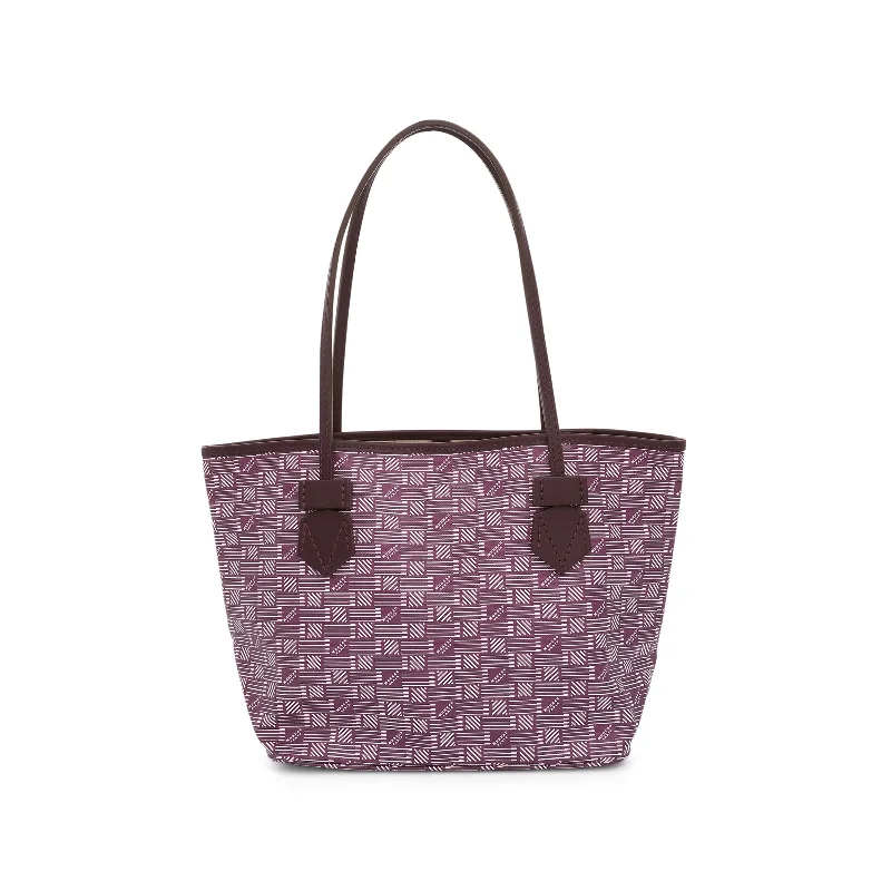 Women's Printed Tote Bag in Floral Patterns for a Spring - Themed Shopping TripSaint Tropez Tote PM in Burgundy