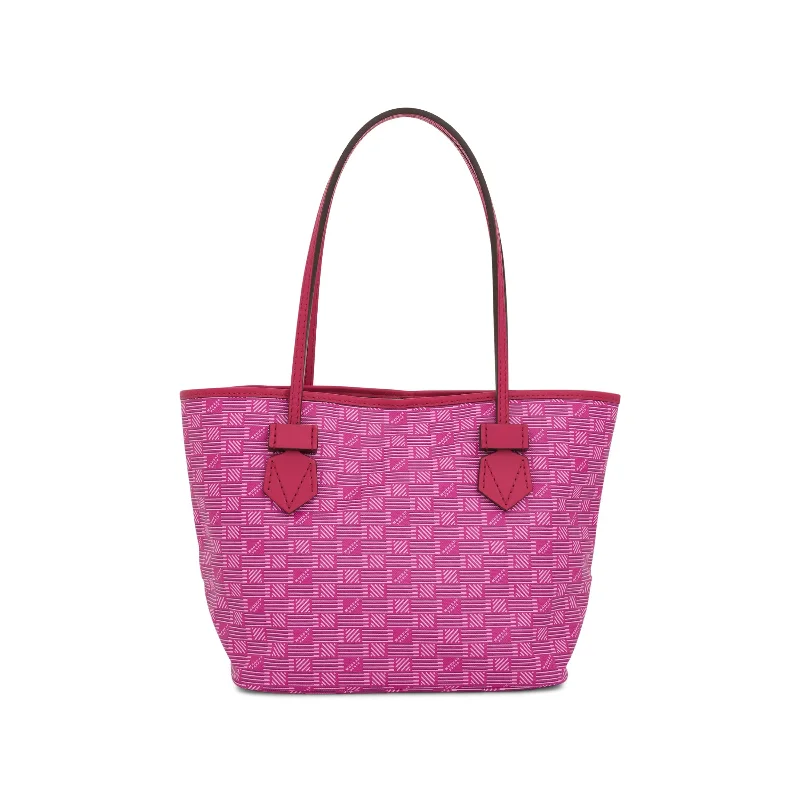 Women's Printed Tote Bag in Floral Patterns for a Spring - Themed Shopping TripSaint Tropez Tote PM in Fuchsia