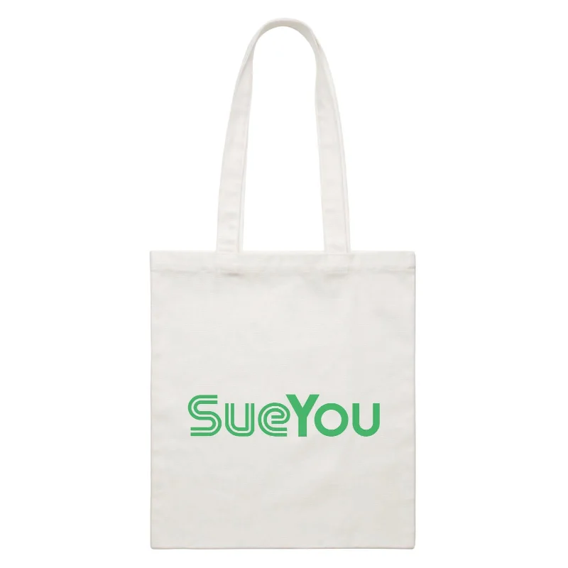 Slang Statement SueYou Accessories White Canvas Bag