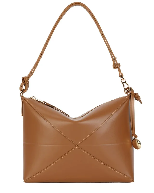 Tiffany & Fred Paris Smooth Leather Hobo Bag