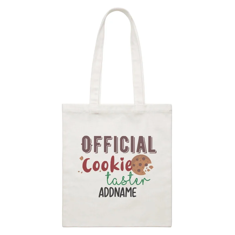 Xmas Official Cookie Taster Canvas Bag