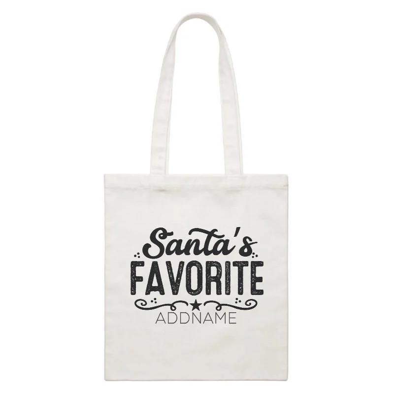 Xmas Santa's Favorite Canvas Bag