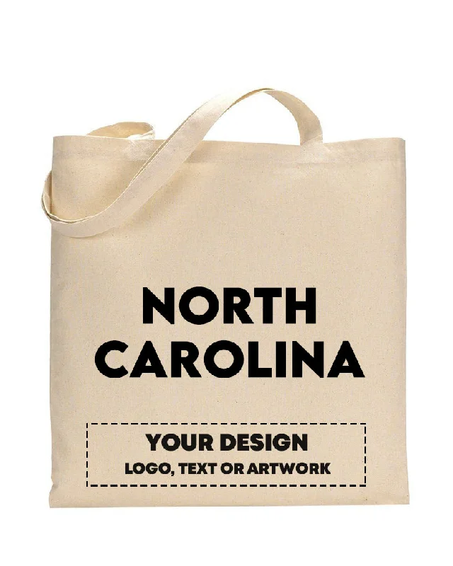 Tote Bag with RFID - Blocking Pocket in Black for Protecting Your Cards and InformationNorth Carolina Tote Bag - State Tote Bags