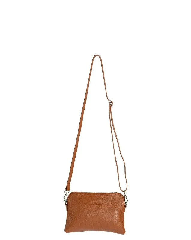 Large Faux Leather Crossbody Bag in Brown with Tassel Details for Casual TravelTan Mini Crossbody Slouch