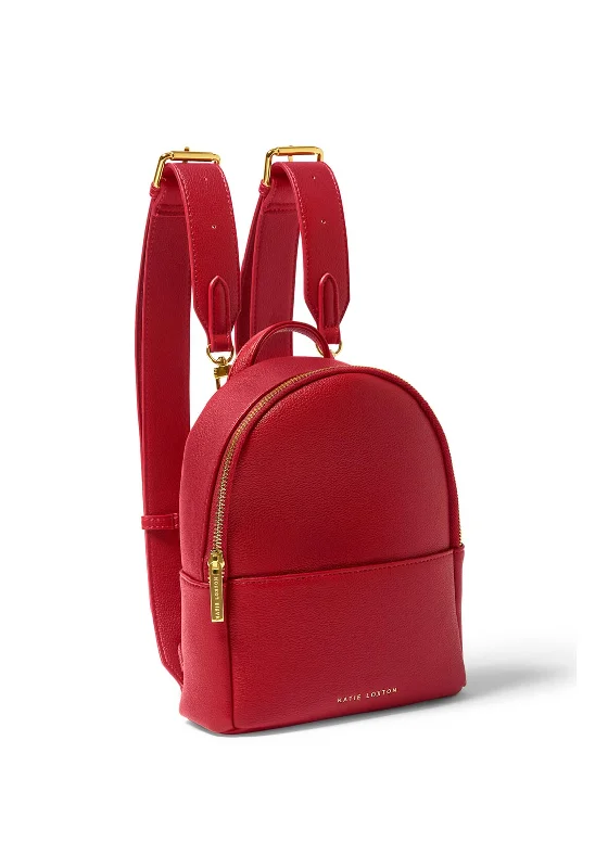 Katie Loxton Mika Small Backpack, Garnet Red