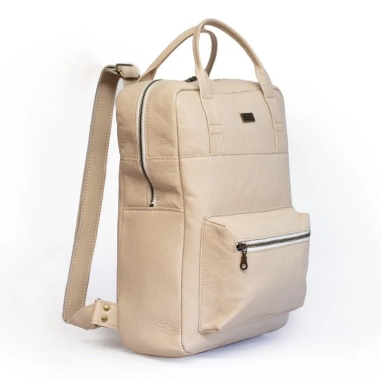 Tan Leather Goods - Charlie Backpack | Cream