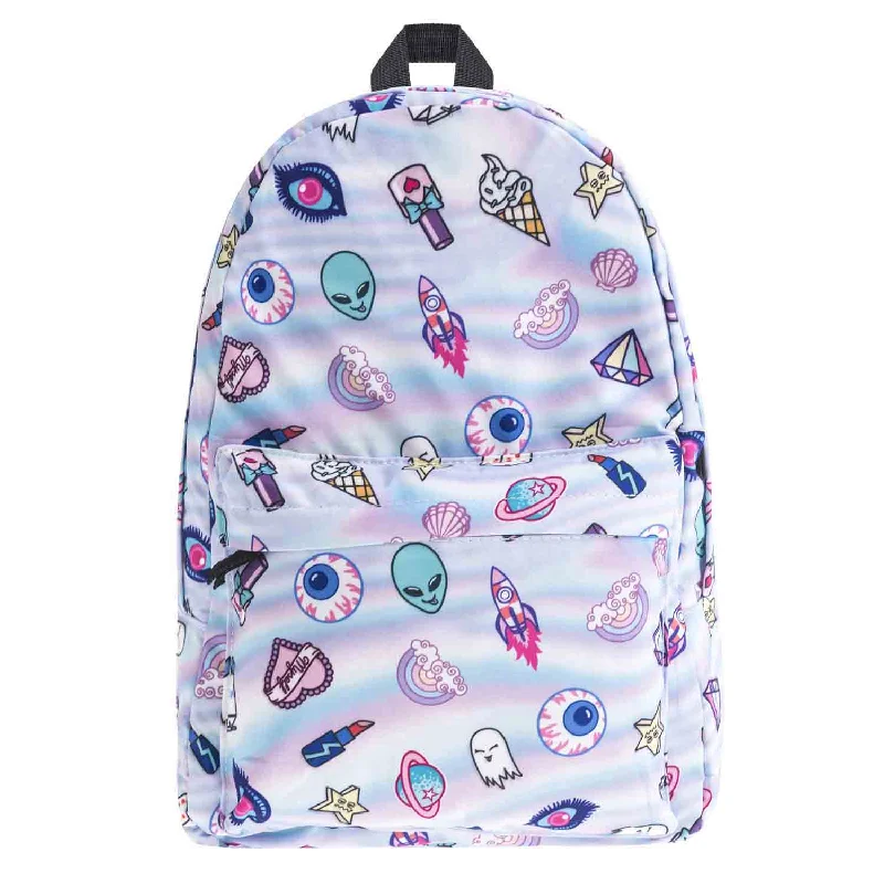 Women Holo Print Backpack