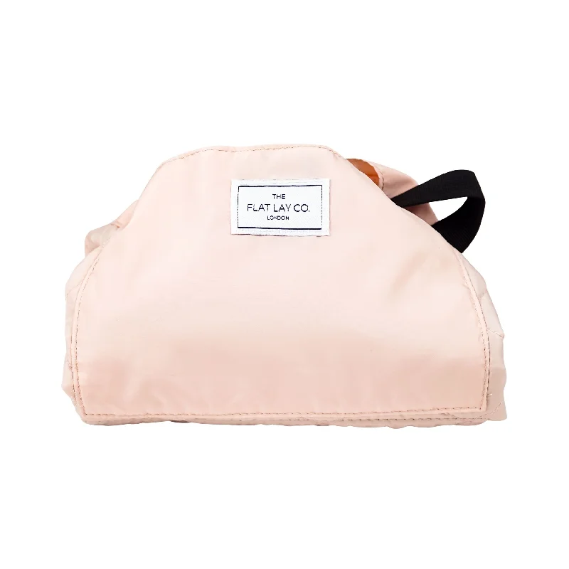 XXL Drawstring Flat Lay Makeup Bag - Blush Pink